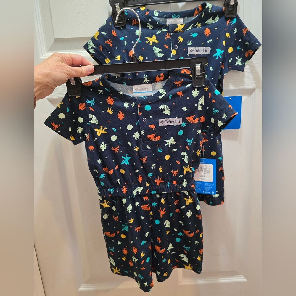 Columbia Little Surfer Playsuit 3T, 2 Available, Price Is For 1